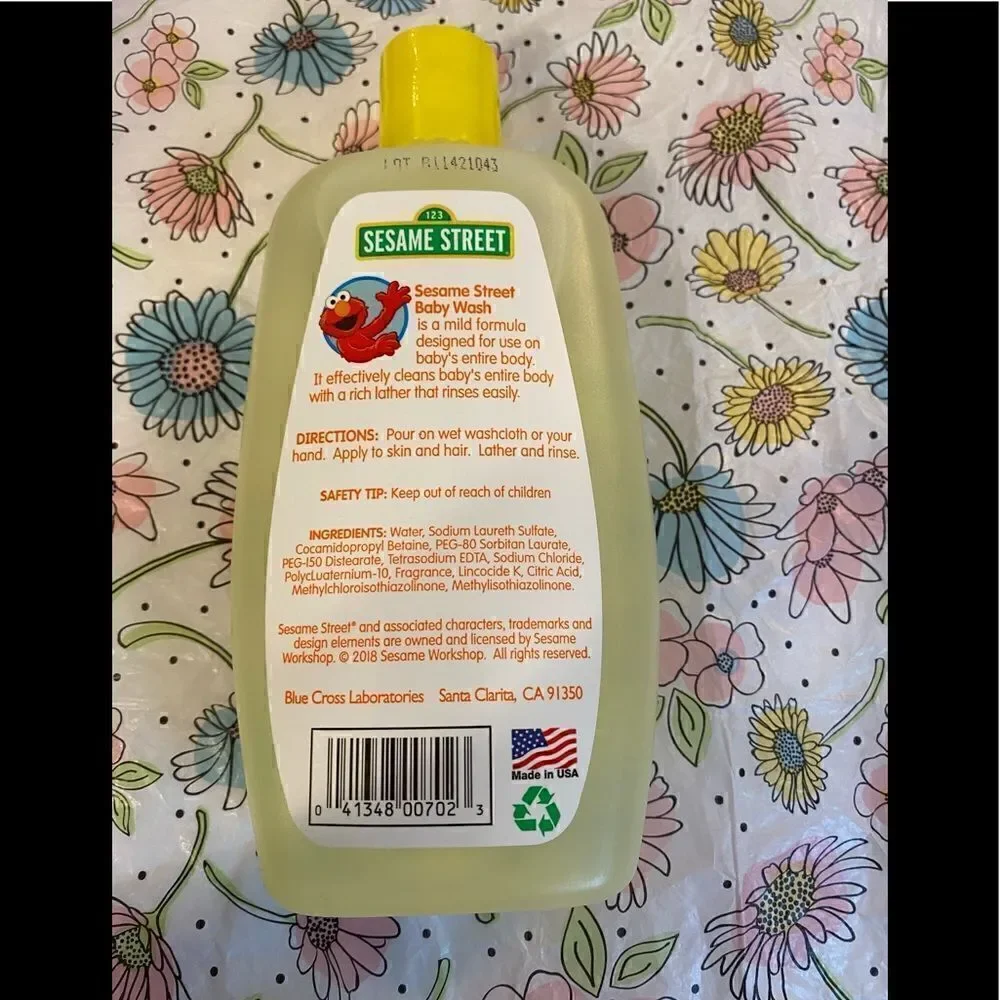 🛍Sasame Street Baby Wash & Baby Shampoo lightly Scented Calming Lavender Scent
